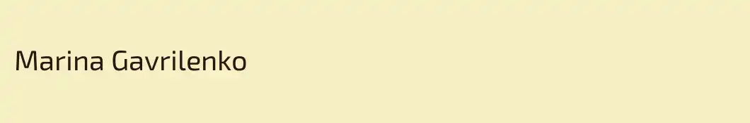 Marina Gavrilenko